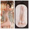 Seductive See-Through Hanfu Lingerie Set - Jade Ring Flirtation Charm 1285