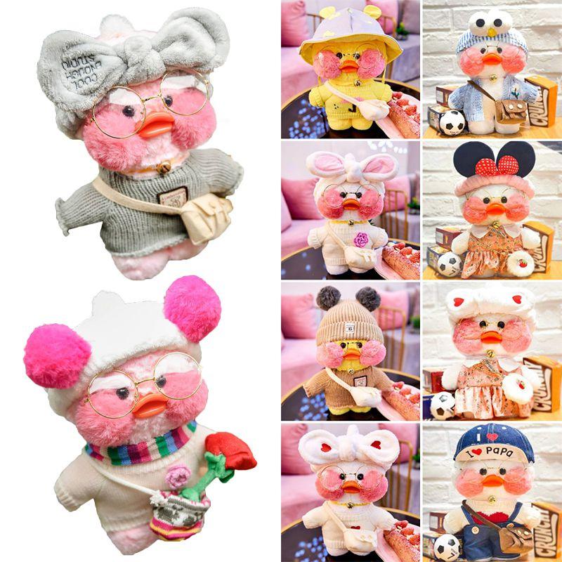 Cafe 30cm Lalafanfan Mimi Yellow Duck Costume Wearing Plush Toys Stuffed Doll