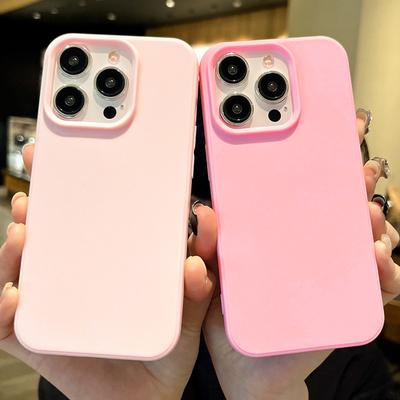 Модный мягкий чехол для телефона конфетных цветов для iPhone 16 12 14 13 15 Pro Max 14Plus, бампер для камеры, противоударная защита, матовая крышка, коке