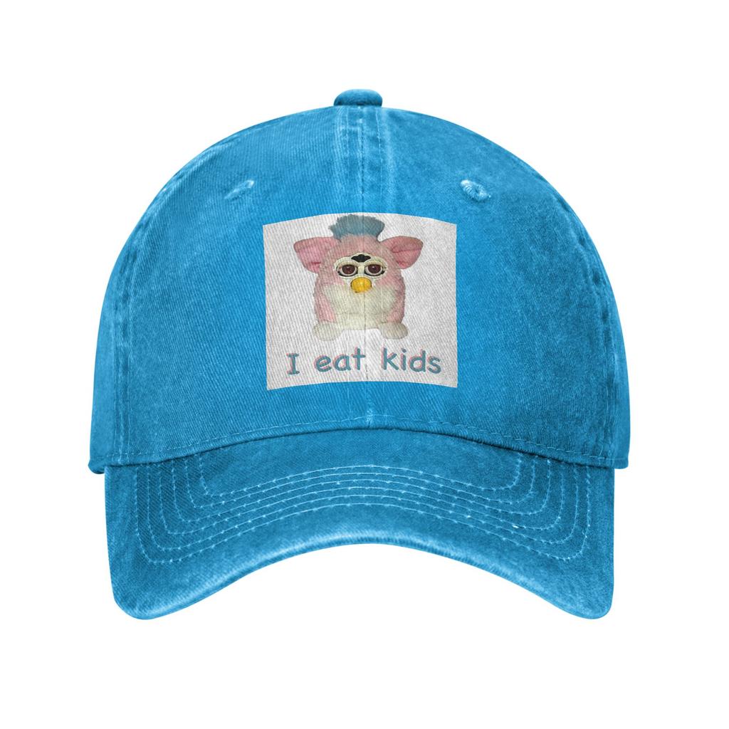 Фёрби Я ем детей Бейсболки Snapback Джинсовые шляпы Кепки Спортивные Бейсболки Ковбойская шляпа для унисекса