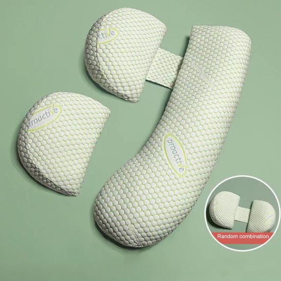 1 Set Pregnancy Pillow Soft Adjustable Detachable U-shaped Pregnant Women Sleeping Waist Pillow Body Cushion Bedding Supplies