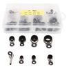 80pcs Fishing Guide Ring Set Stainless Steel Ceramic 8 Different Sizes Guide Rings for All Fishing Rod