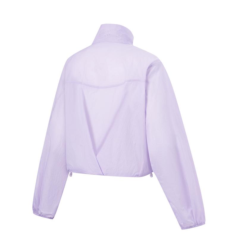 Li-Ning Comfortable Breathable Versatile Loose Sports Solid Color Windbreaker Women Outerwear AFDU586-4