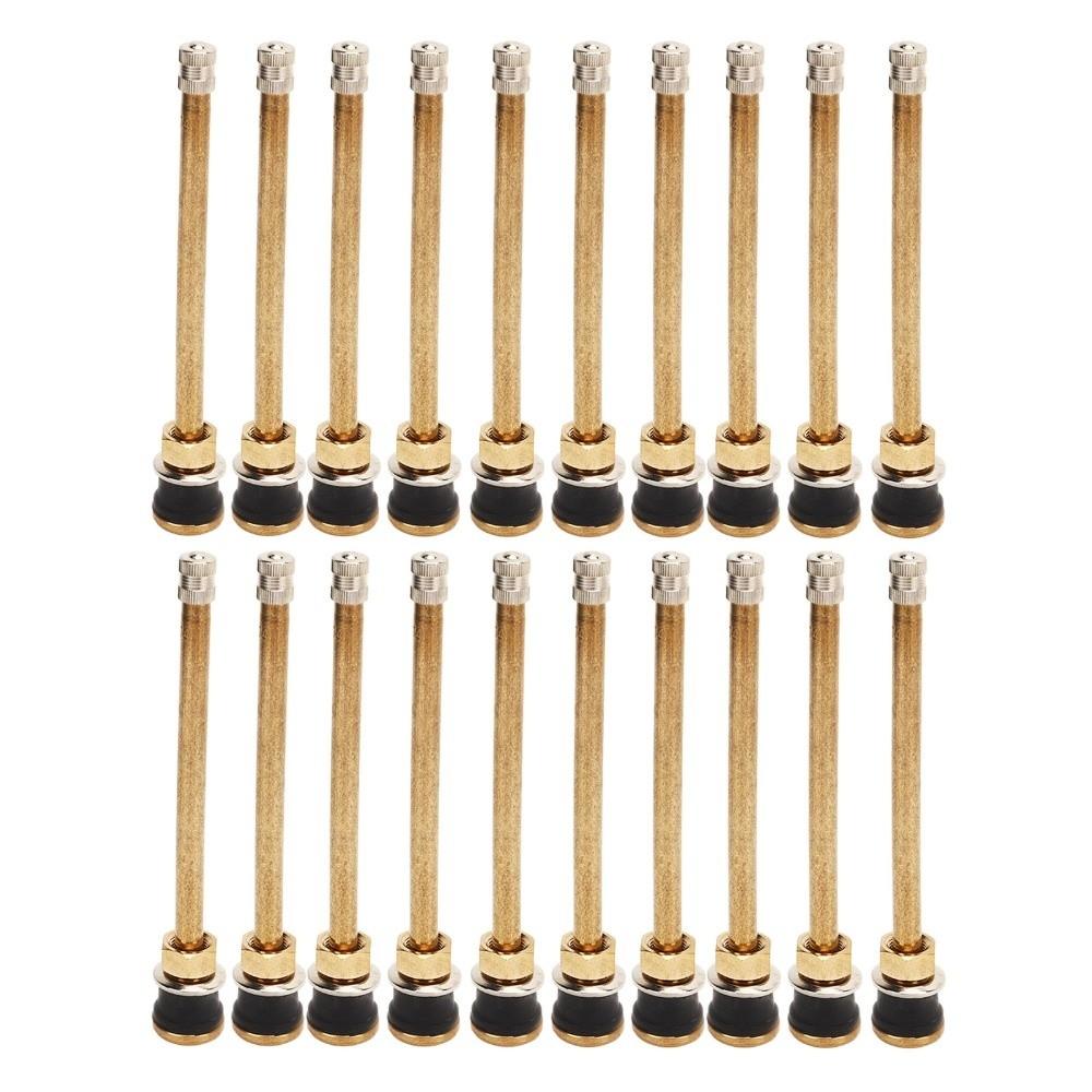 20PCS 0.625" Rim Hole Tire Valve Stem Brass Tubeless Truck Valve Durable Truck Valve Stem Auto Shop