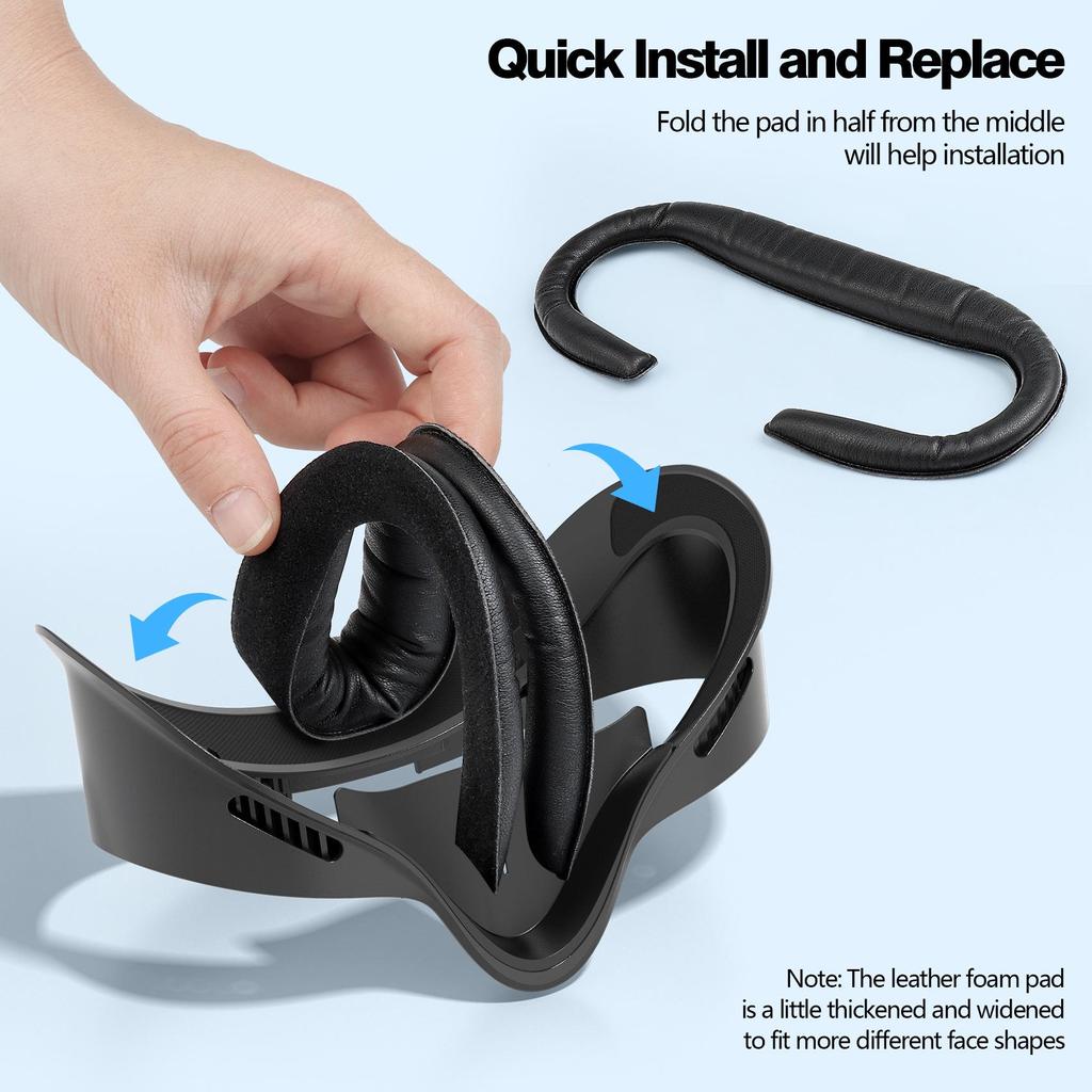 Комплект сменных масок для глаз и лица с защитой от света для Meta Quest 3S