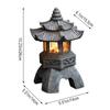 Декор Дзен Украшения Солнечная Башня Сад Статуя Дворцовые Фонари Китайский Солнечный Светильник Каменный Двор Пагода Фонарь