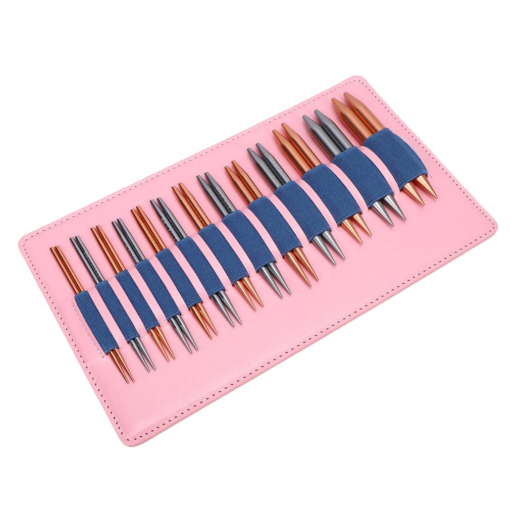 13 пар круговых спиц и 4 тросика 10 см двухцветный съемный алюминиевый набор для вязания шарфов