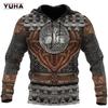 Sweatshirts 3d Print Vikings Mens Classic Wolf Mens Hoodies Jacket Spring Autumn Fashion Pullovers Hip Hop Punk Oversized Clo