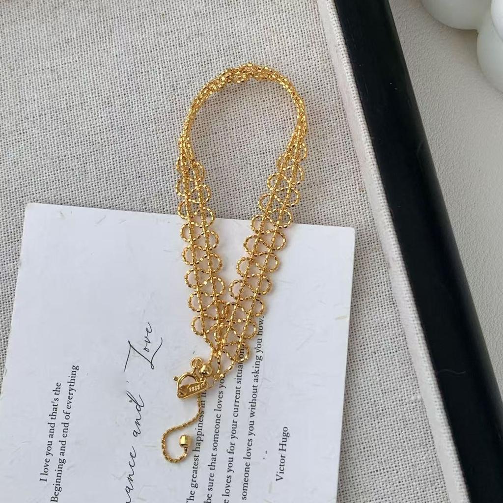 Hollow Lace Ribbon Wave Chain Bracelet S925 Silver Anti Tarnish EU Compliant Women Jewelry