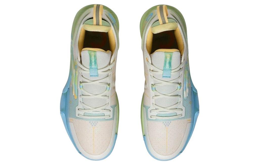 Li Ning Кроссовки для баскетбола Speed 9 Premium Мужские Низкие Белый/Синий ABAS071-5