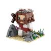 Gobricks MOC Христианство Бог Пастырь Иисус Кубики Распятие Иисуса Въехал на Осле в Иерусалим Строительные Блоки Игрушка Подарок