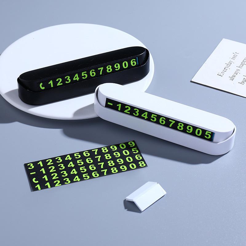 Светящаяся карта временной парковки автомобиля, номер телефона, скрытый знак остановки, карта