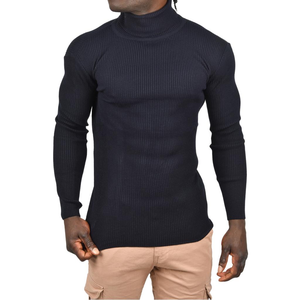DeepSEA Тонкий ребристый трикотаж с высоким воротником и защитой от катышков с высоким воротником 2505498