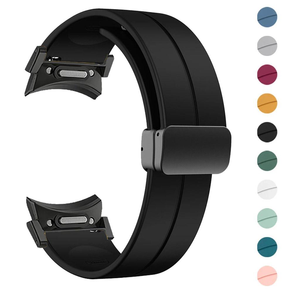 Magnetic Silicone Strap for Samsung Galaxy Watch6 44mm 40mm Sport Watchband 20mm Band Bracelet Galaxy Watch 6 Classic 43mm 47mm