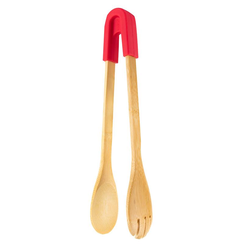 Bamboo Non-Stick Food Clips Barbecue Tongs Bread Buffet Folder Meat Beef Salad Clamps Home Kitchen Cooking Accessories