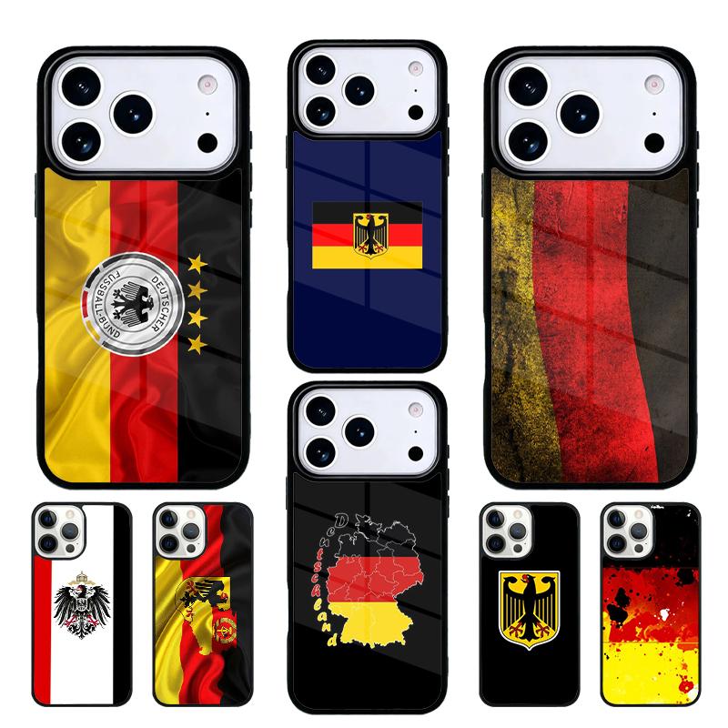 Чехол для телефона с флагом и гербом Германии Совместим с для IPhone 17air 16e 15 14 13 12 11Pro Max 17 Air