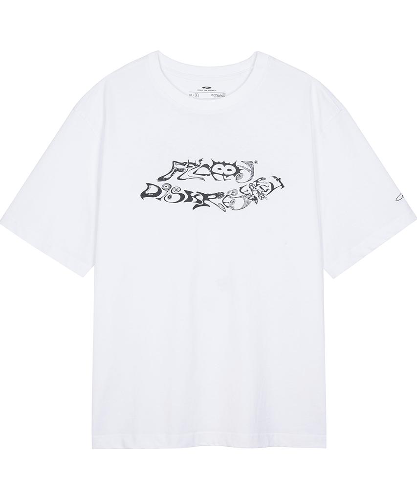 FDR Caizhu Letter Short Sleeve Sky Blue