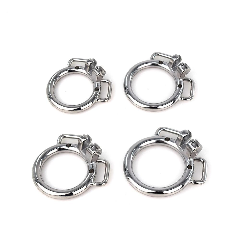FRKO Stainless Steel Male Penis Rings Adjustable PU Belt Chastity Cage Device Curved Round Accessories Adult Sex Toys Men
