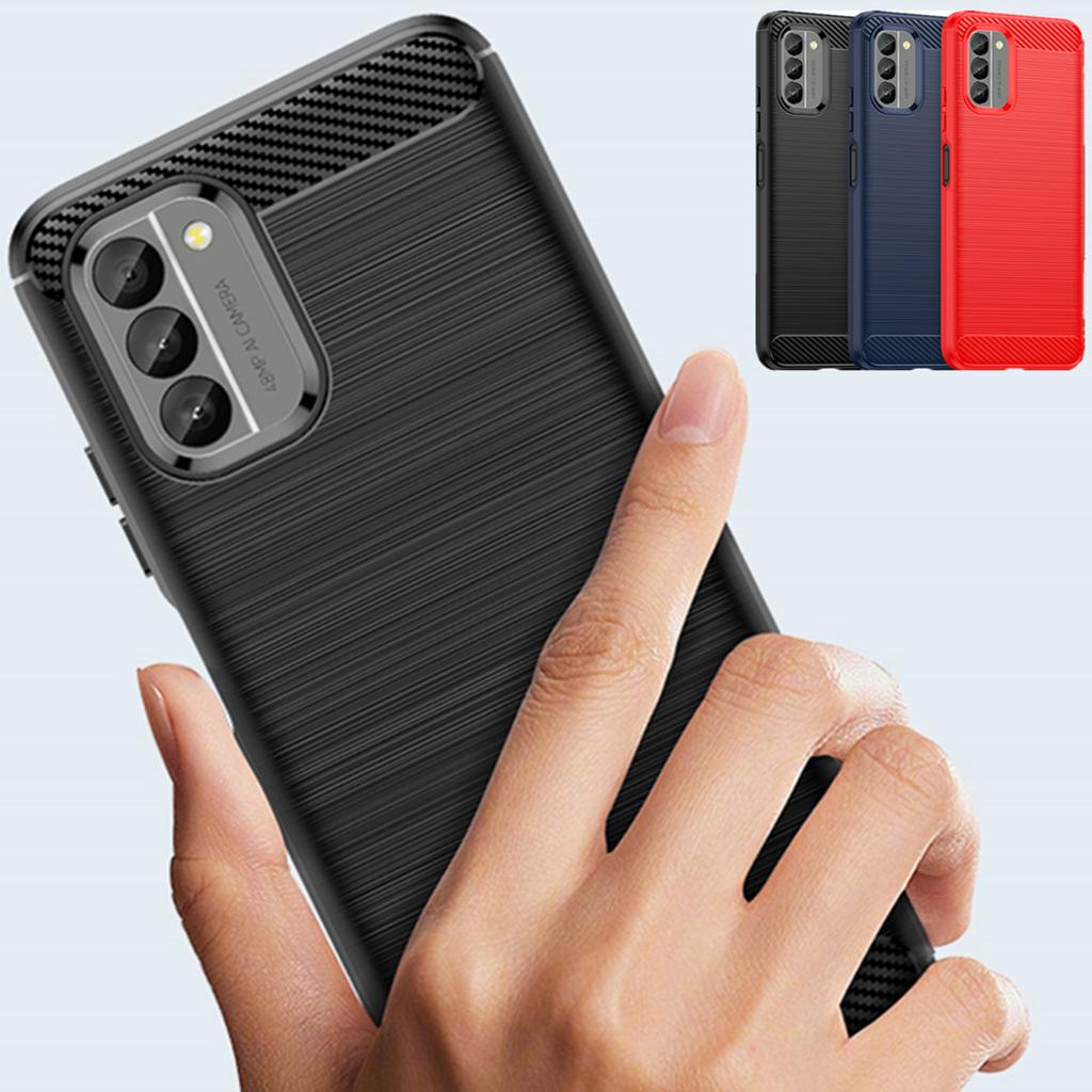 Carbon Fiber Texture TPU Case for Nokia G310 G22 G42 G60 G400 G11 G22 G50 G10 G20 Shockproof Protective Cover Funda Coque