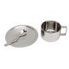 Rustproof Stainless Steel Coffee Cup Double Walled Latte Cappuccino Cup Double Walled Cup  Cafe