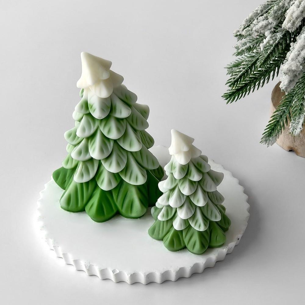 Christmas Tree Shape Plaster Resin Mold Silicone Crafts Making Molds Candle Mold Desktop Ornament