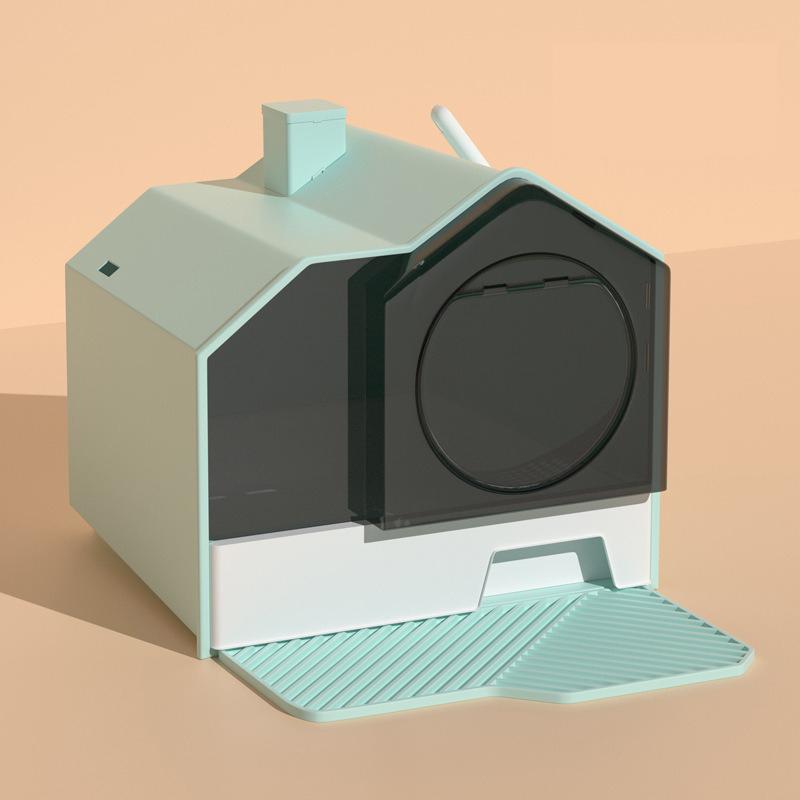 New Cat Litter Pan Fully Enclosed Odour Barrier Extra Large Oversized Drawer Anti Litter Splash Cats Litter Pan Pet Products