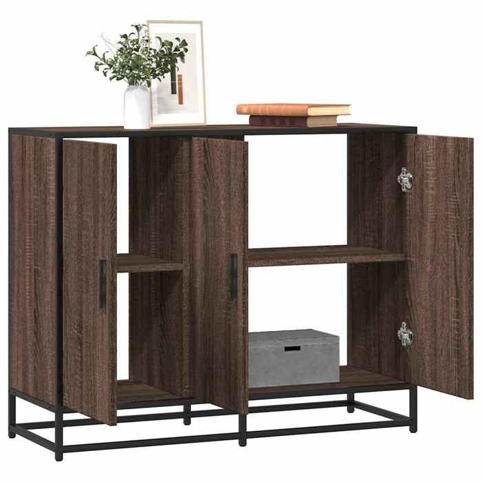 VidaXL Buffet Brown Oak 94x35x76 Cm Engineered Wood, Storage Cabinet, Entryway Furniture, Accent Furniture, Furniture of 849008