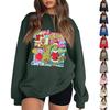Women's Fashion Long-Sleeve Pullover Sweatshirt With Fun Christmas  Print