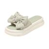 Bow Platform Women Slippers Summer Flats Flip Flops Shoes 2024 New Fashion Dress Beach Sandals Walking Slides Female Zapatillas