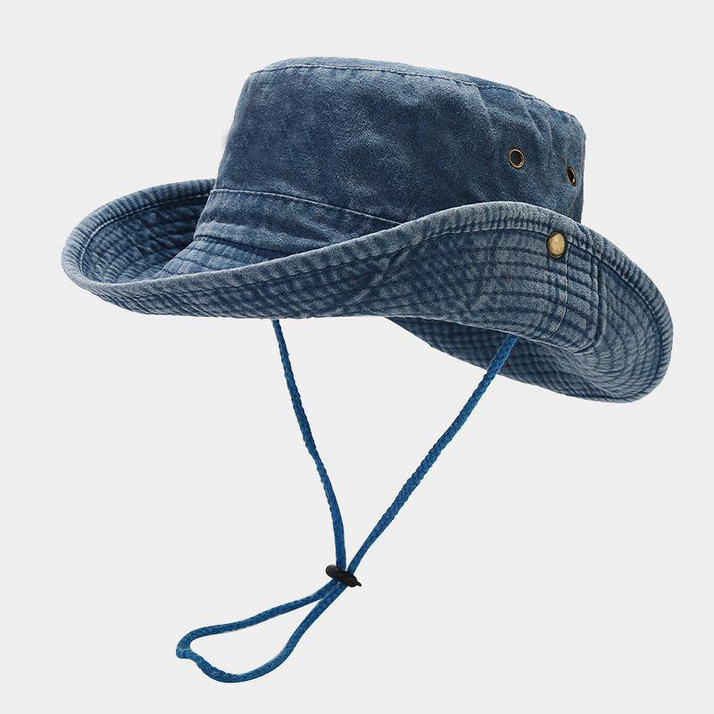 2024 Four Seasons Cotton Solid Bucket Hat Fisherman Hat Outdoor Travel Sun Cap for Men and Women 191