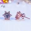 Изысканные крошечные серьги-гвоздики для женщин, изысканные серьги-снежинки для свадьбы, помолвки, вечеринки, ювелирные изделия, подарки