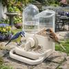 Large Capacity Automatic Bird Feeder Leak-Proof No Spill Bird Drinker Hanging Food Dispenser For Parakeets Finches Cages