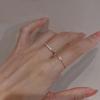 Кольцо Love Inkstone Rhinestone Ring Set Женский уникальный дизайн Модное индивидуальное кольцо Свадебные украшения Подарок на день рождения
