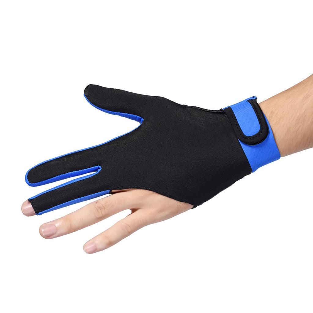 Billiard Glove Anti Skid Breathable Cue Sport Glove 3 Finger Super Elastic Sports Glove Fits On Left or Right Hand