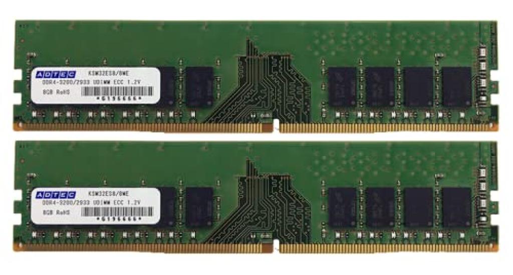 ADATA UDIMM ECC 8GB X 2 1Rx8 ADS2666D-E8GSBW DDR4-2666