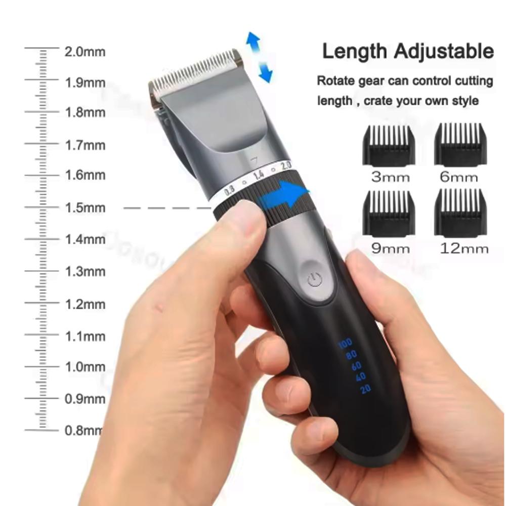 Professional electric barber clippers men barber beard trimmer rechargeable hair clippers ceramic blades hair trimmer Adult Kid