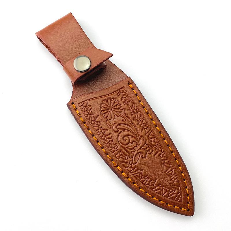 Ножны для ножа из натуральной кожи, ножны для ножа из коровьей кожи, небольшой прямой охотничий нож
