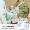 Для Airpods 4 прозрачный чехол с набором для чистки и замком-брелком безопасный мягкий защитный чехол из ТПУ для наушников Airpods 4