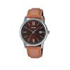 CASIO Мужские наручные часы с кожаным ремешком MTP-V002L-5B3 Мужские часы