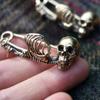 Creative Halloween Skeleton Brooch Punk Style Gothic Skull Badge Lapel Pin Retro Skull Pin Women