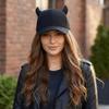 Sun-proof Ox Horn Baseball Cap Black Camouflage Baseball Hats Sport Trucker Hat  For Man Women