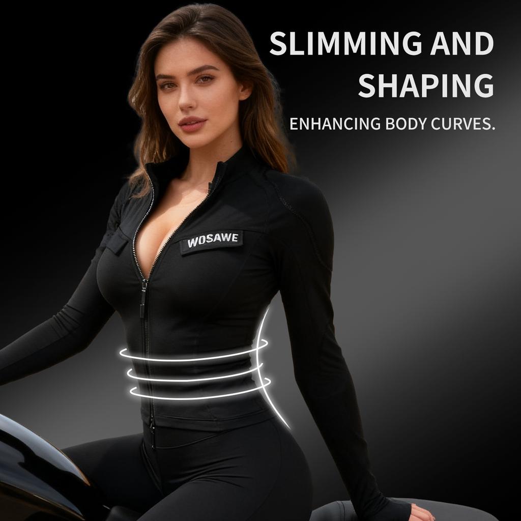 Wosawe Женская гоночная куртка Осень Зима Защита от падений Мотокуртка Светоотражающая Теплая Мотоциклетная куртка с защитным снаряжением CE