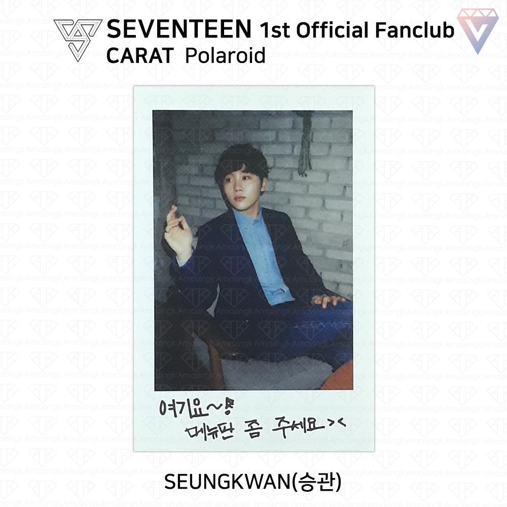 Seventeen Первая официальная фотокарточка фан-клуба Carat Polaroid KPOP K-POP