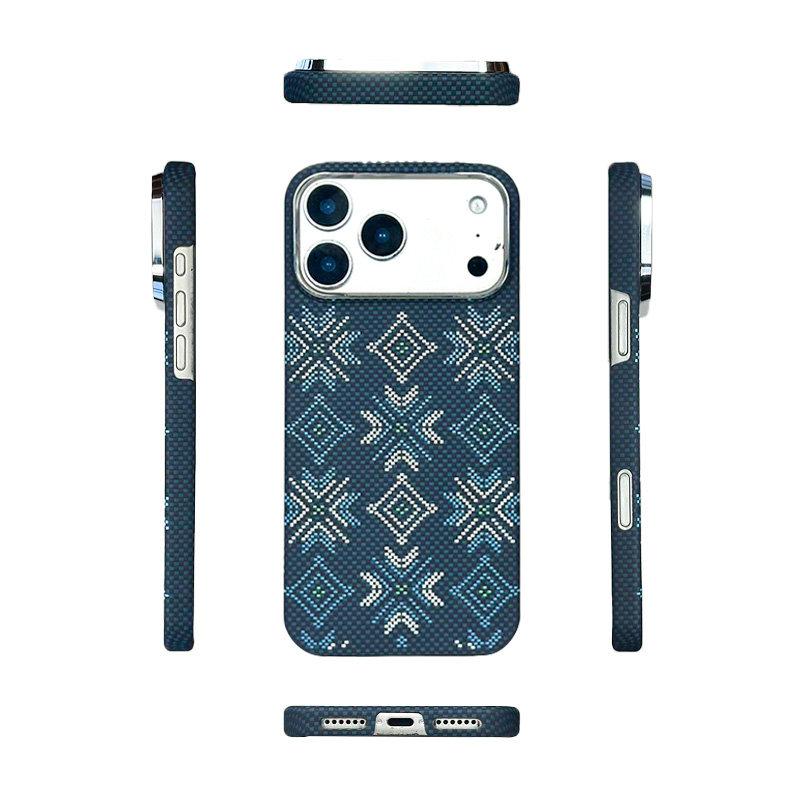 Чехол из настоящего углеродного волокна для IPhone 17 Pro Max с защитой объектива MagSafe, арамидное волокно, крышка для IPhone 17 Pro, карбон