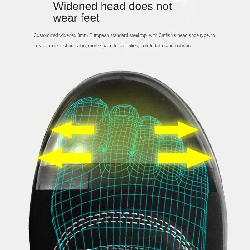 Новые зимние рабочие страховые ботинки плюс бархатные теплые высокие стальные носовые части противоударные противоударные водонепроницаемые утепляющие ботинки