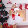 Tutu Dress Girls Christmas Costume White Children's Xmas Suit New Cosplay Snowman Costume