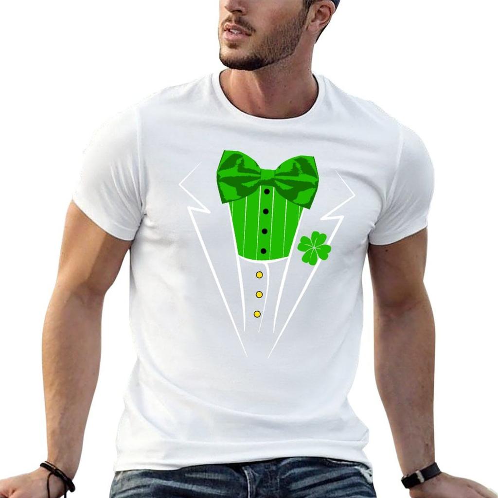 Saint Patricks Day Irish Funny Tuxedo Costume Pub TShirt T Shirts For Unisex Graphic Tees Unisex T Shirts Cotton TShirt