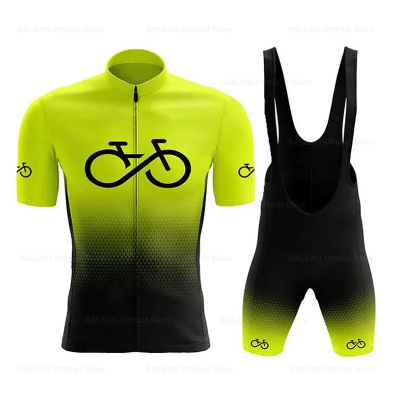 Синий 2025 градиент веломайка комплект мужской новый летний короткий рукав горного велосипеда одежда униформа велосипедный костюм дышащий велосипедный костюм