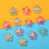 1Set Cherry Blossom Shoe Charms Set Colorful Flower Advanced Shoe Decorations DIY Detachable Buckle Shoes Accessories
