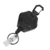 Heavy Duty Retractable Keychain 1mm Thickened Steel Wire Hexagonal Belt Clip Carabiner Key Chain for Camping Hiking